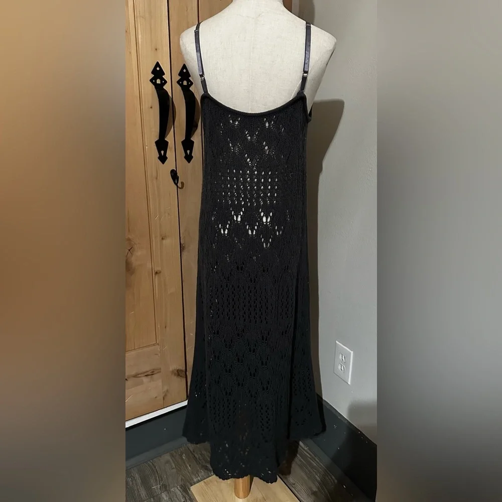Grey Crochet Maxi Dress - Picture 5 of 8